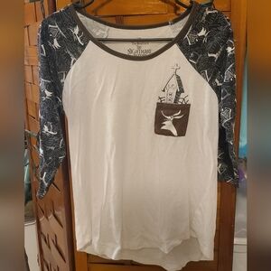 Nightmare Before Christmas Zero 3/4ths Sleeve Pajama Top